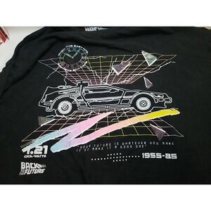 Back To The Future Long Sleeve Universal Studios Mens‎ Graphic Print Shirt XL
